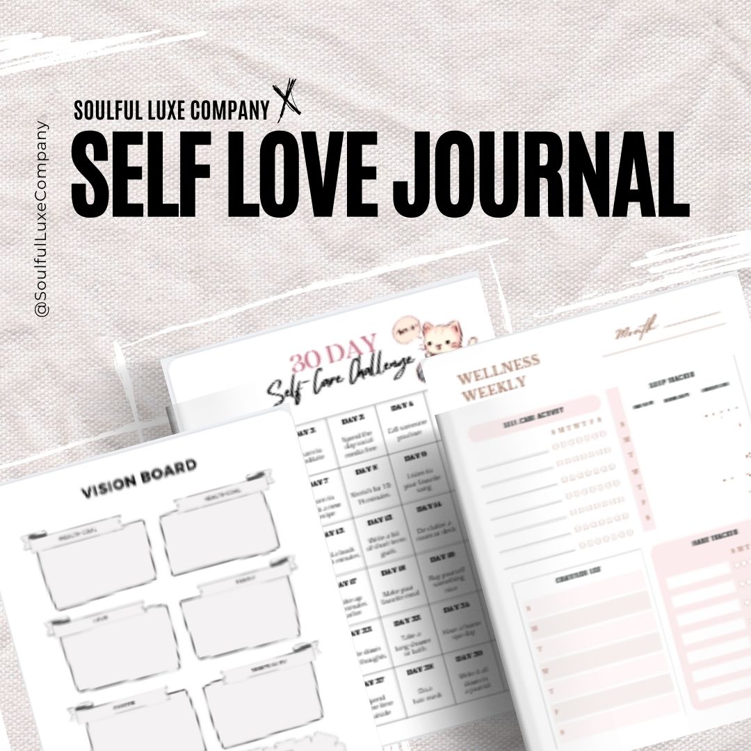 Self Love Journal | Digital pdf | Canva Template