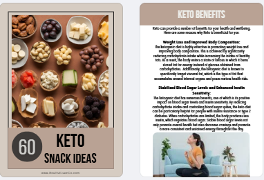 60 Keto Snack Ideas | eBook , Digital Book